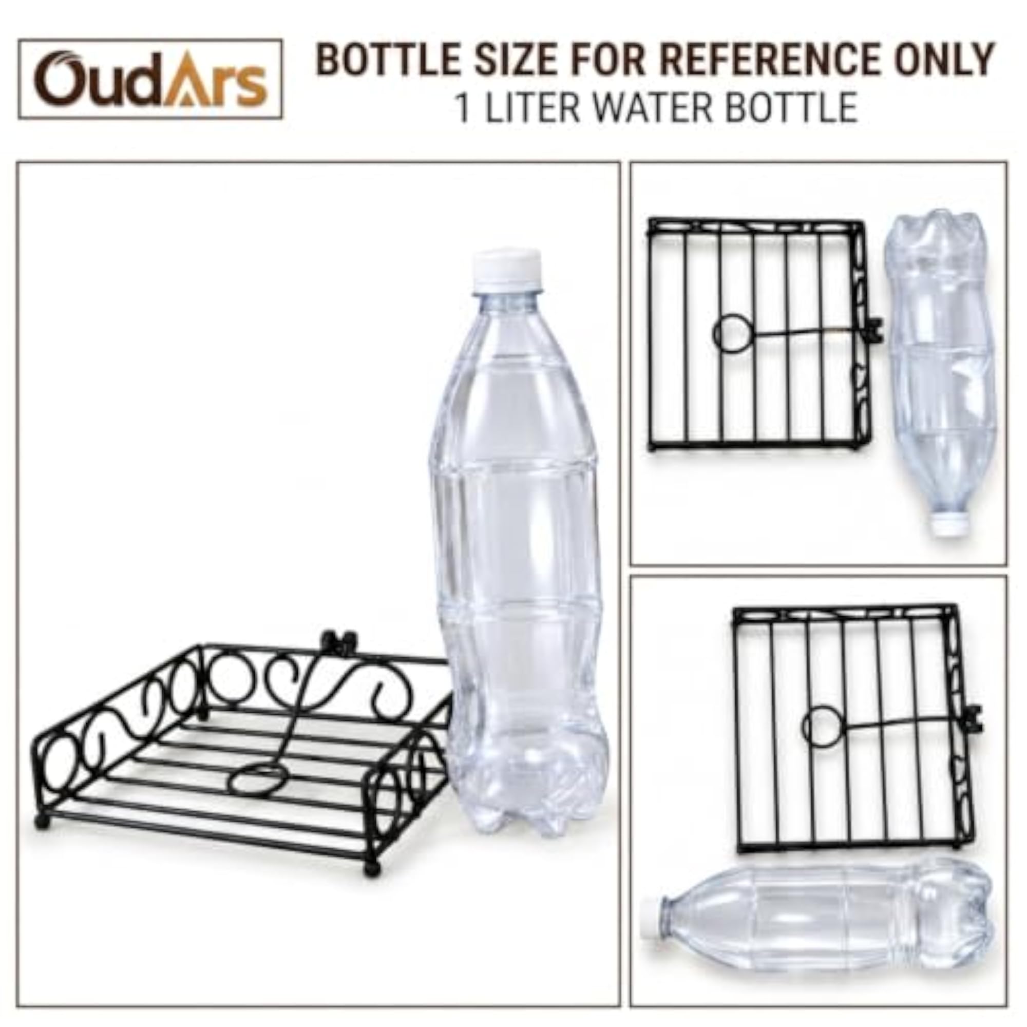 Wrought Iron Napkin Holder with Weighted Arm